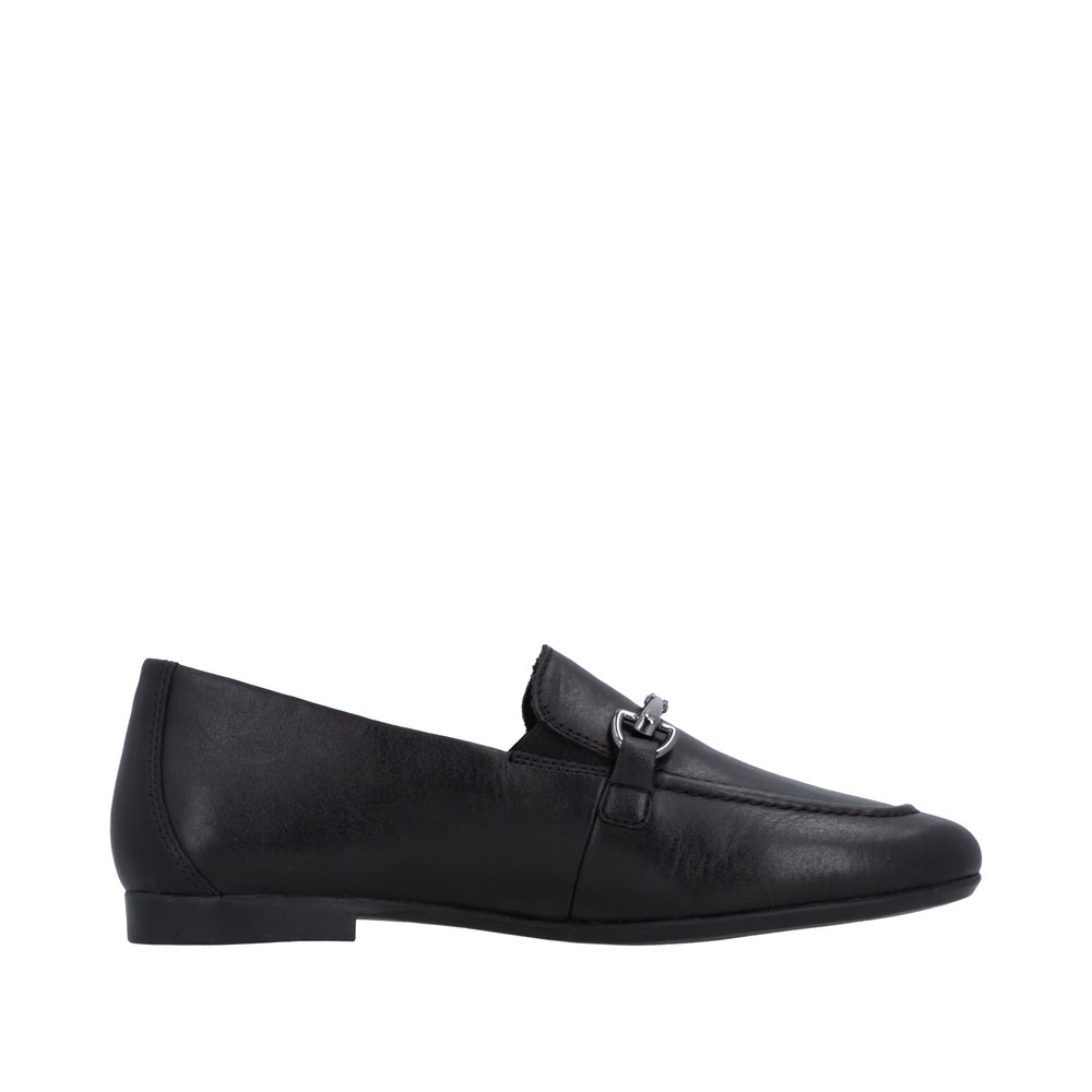 REMONTE Damen Loafer schwarz D0K13-00 Leder