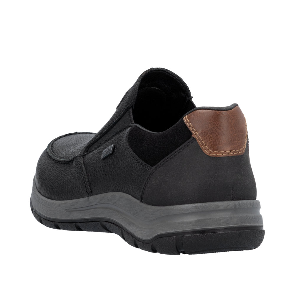 RIEKER Herren Slipper schwarz 03651-00 mit TEX