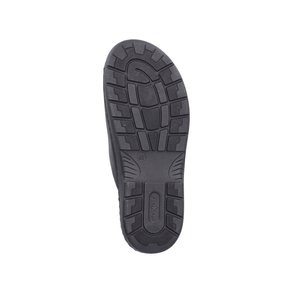RIEKER Herren Pantolette schwarz 20390-00 mit loser Einlage