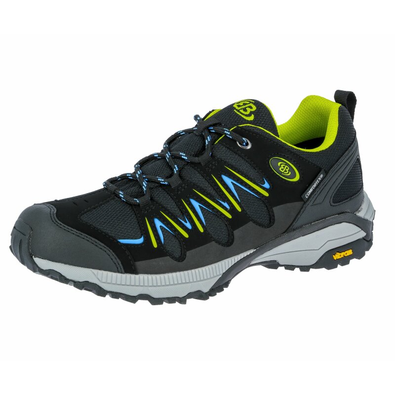 BRÜTTING Wanderschuh Expedition Low schwarz lemon blau