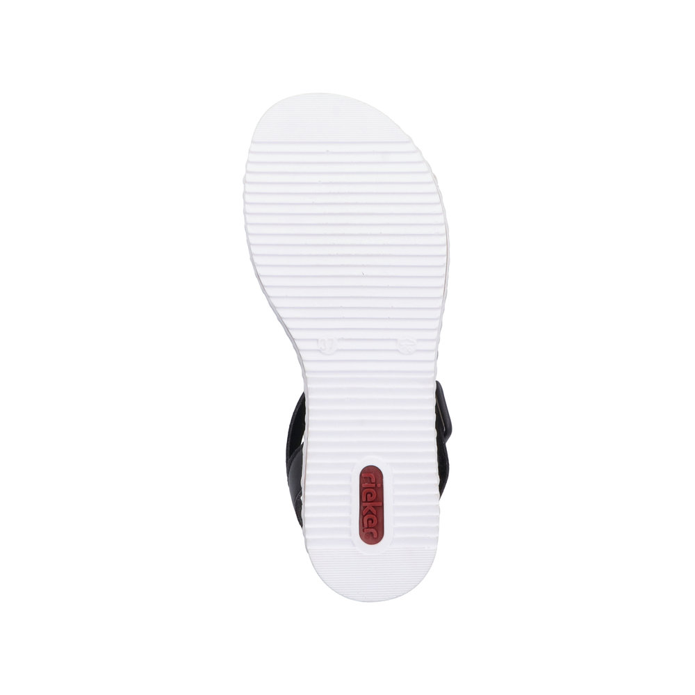 RIEKER Damen Sandale schwarz V3660-02 Leichtgewicht