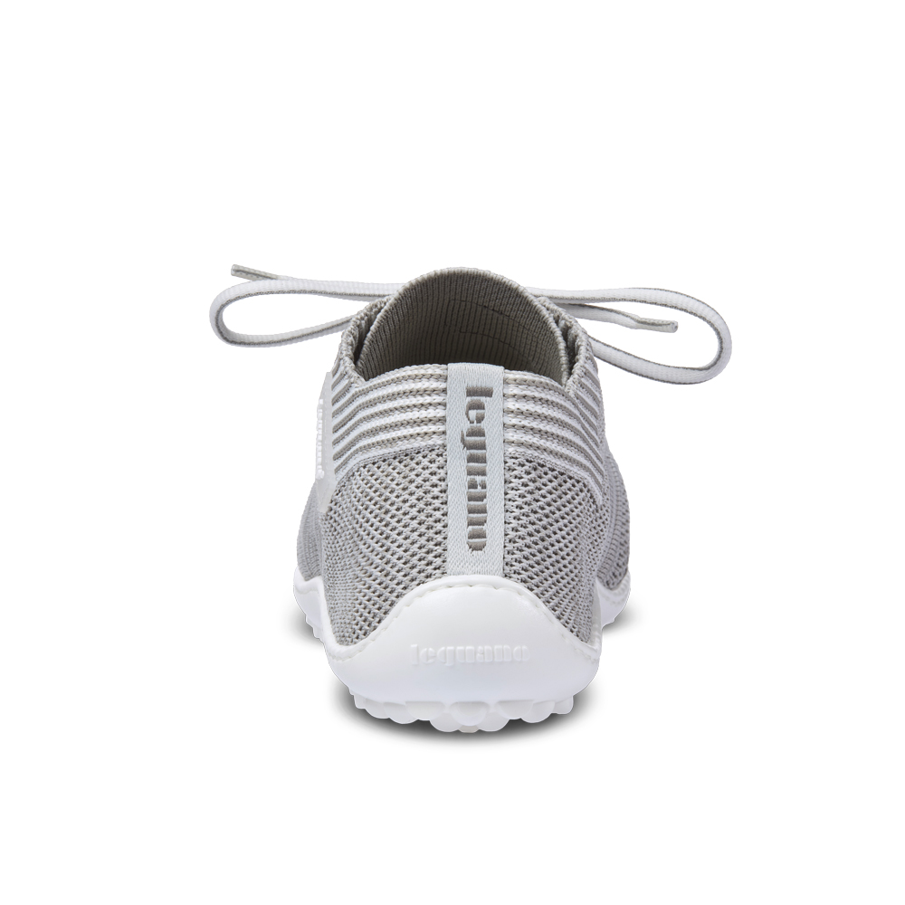 LEGUANO Beat silbergrau Barfußschuh Unisex Sneaker
