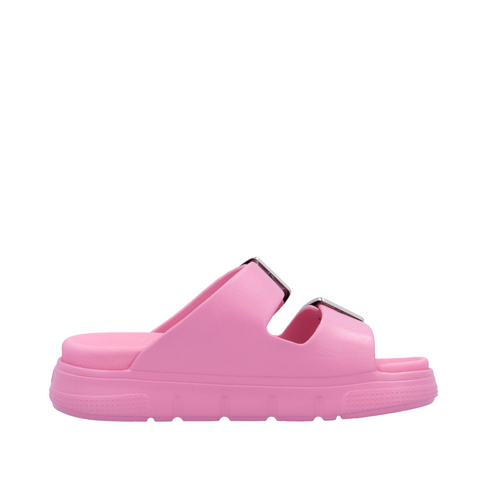 RIEKER Damen Pantolette Pink P2180-34 EVA Sohle