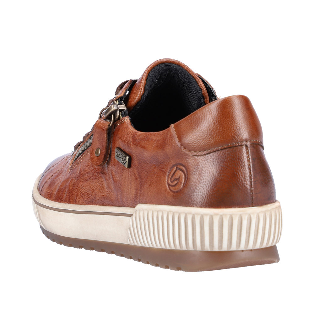 REMONTE Damen Sneaker Cognac braun D0700-22 mit TEX