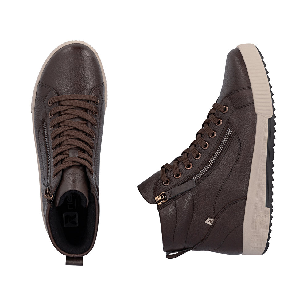 RIEKER Damen Stiefelette braun W0164-25 echt Leder RIEKER Damen Stiefelette braun W0164-25 echt Leder