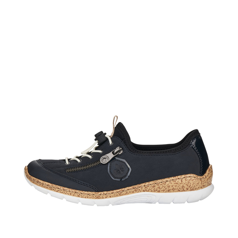 RIEKER Damen Sneaker Slipper blau N6263-14 Memosoft RIEKER Damen Sneaker Slipper blau N6263-14 Memosoft