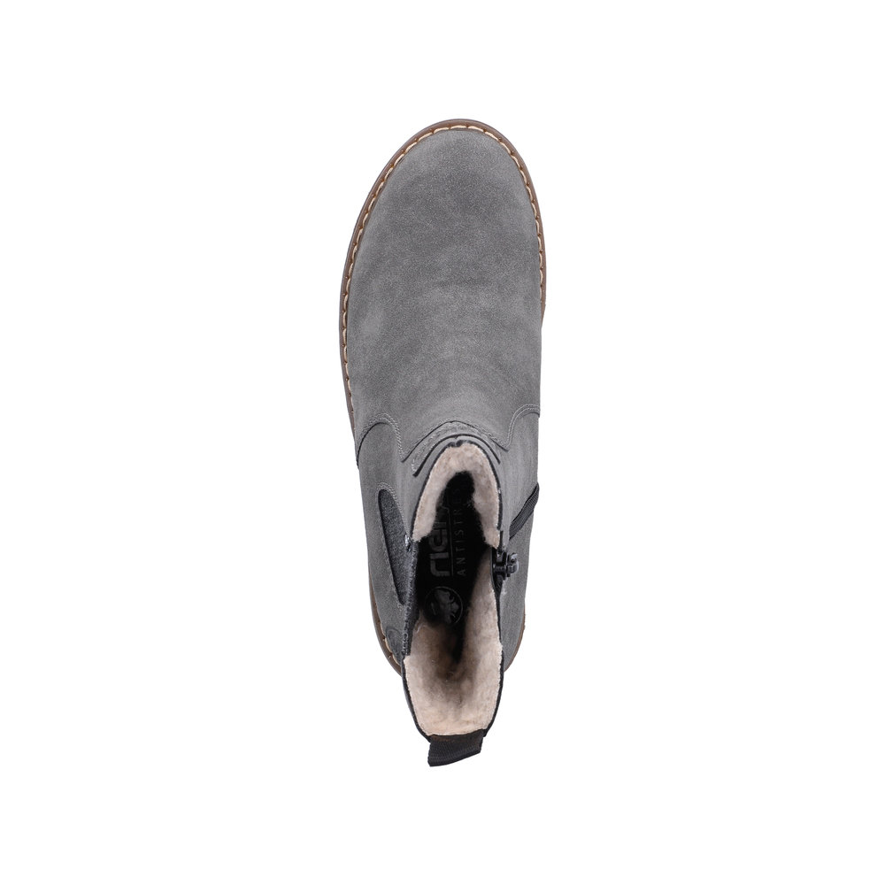 RIEKER Damen Stiefelette Chelsea Boots grau Y9160-45 mit TEX RIEKER Damen Stiefelette Chelsea Boots grau Y9160-45 mit TEX