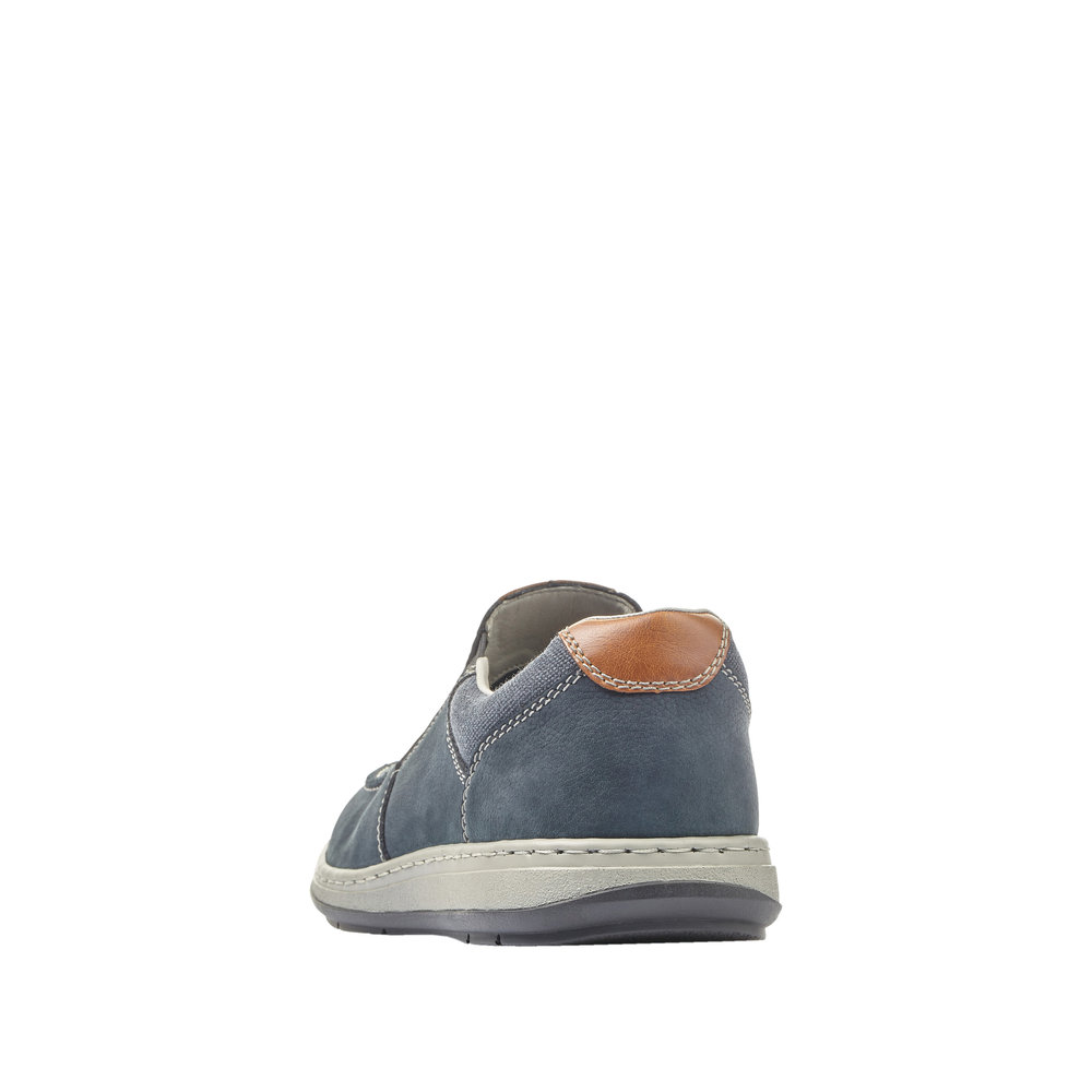 RIEKER Herren Halbschuh Slipper blau 17360-15