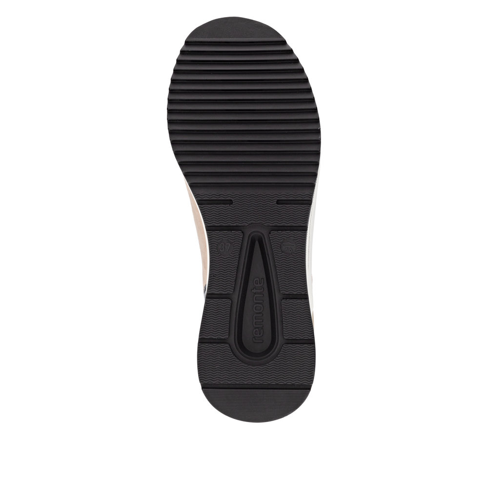 REMONTE Damen Boots Stiefelette schwarz beige D0T78-60