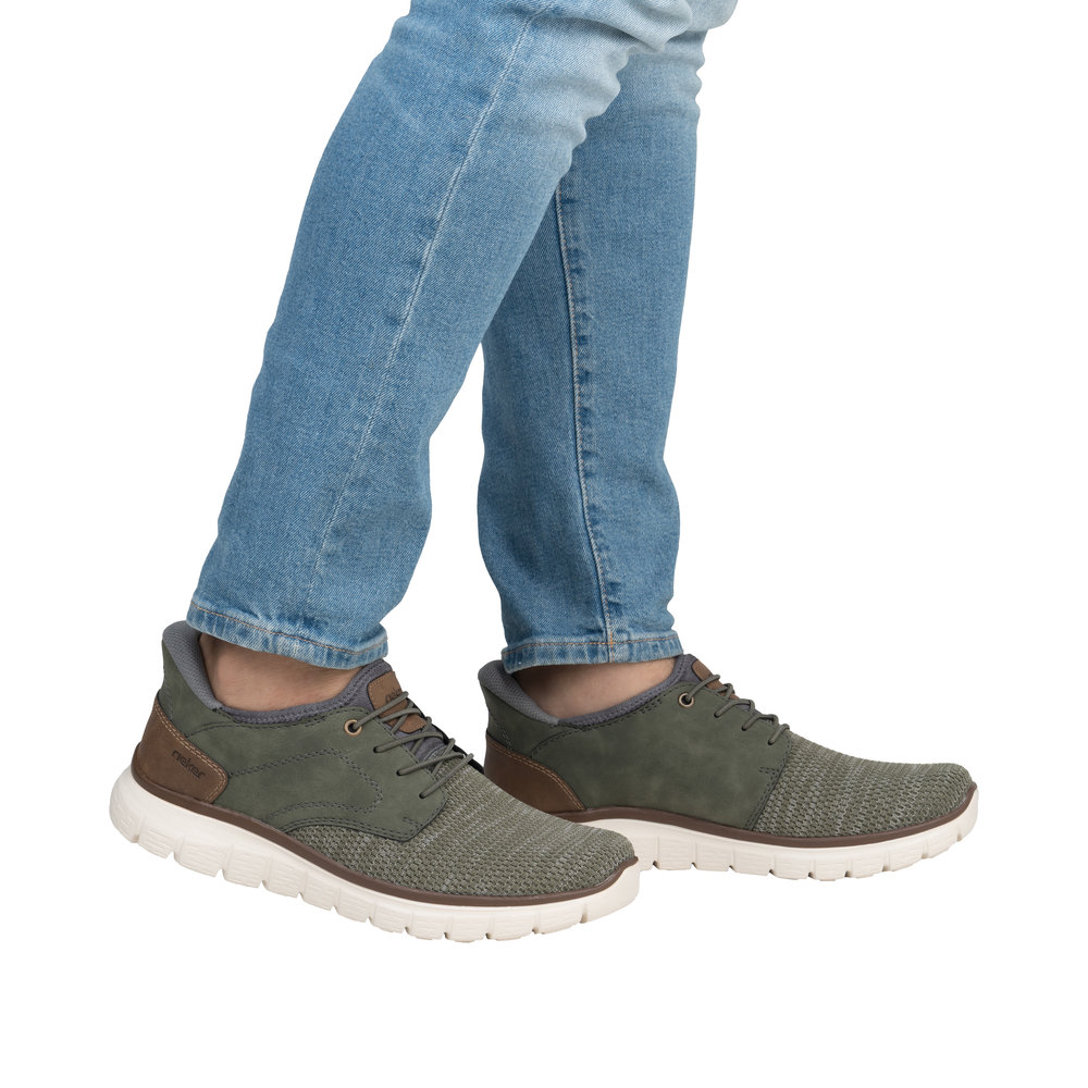 RIEKER Herren Sneaker Slipper grün B6658-52 Ready2Go