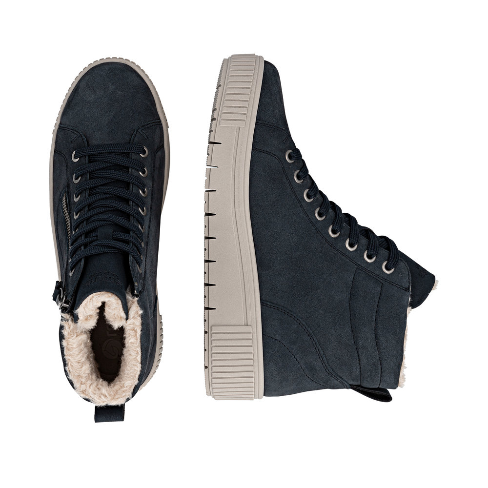 REMONTE Damen Stiefelette blau D3B71-14 mit TEX