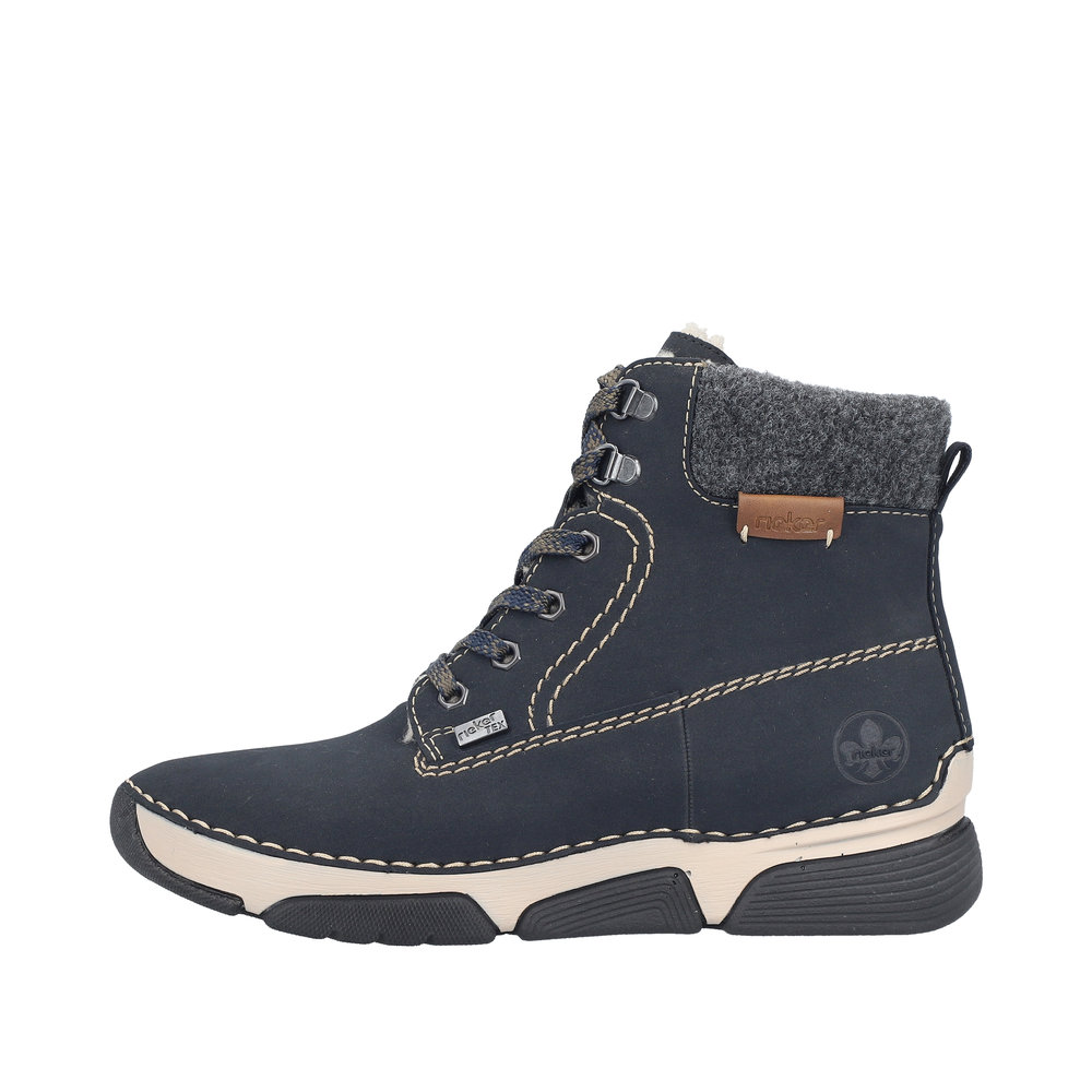 RIEKER Damen Stiefelette blau 45925-14 mit TEX RIEKER Damen Stiefelette blau 45925-14 mit TEX