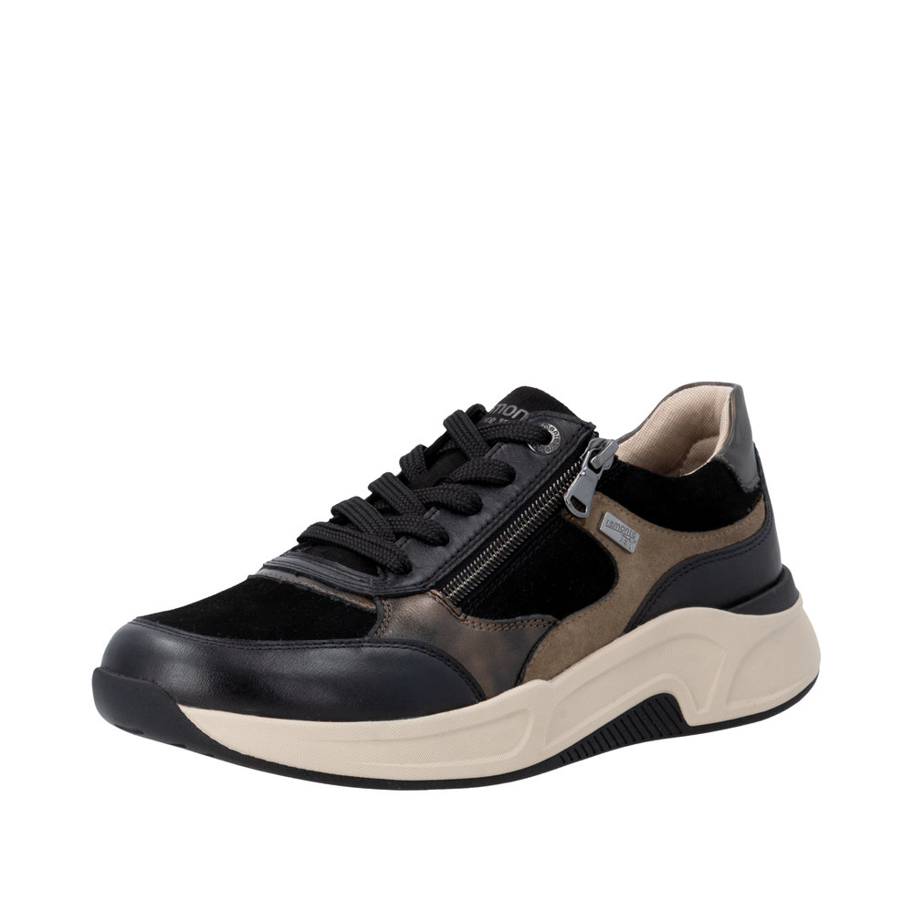 REMONTE Damen Sneaker schwarz braun D3V00-03 mit TEX REMONTE Damen Sneaker schwarz braun D3V00-03 mit TEX