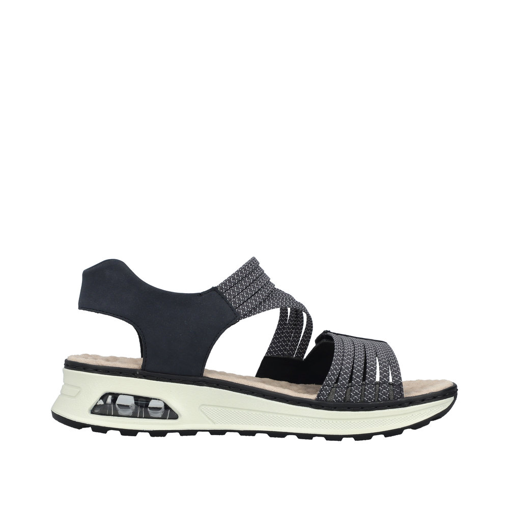 RIEKER Damen Sandale blau 65671-14 Weite H