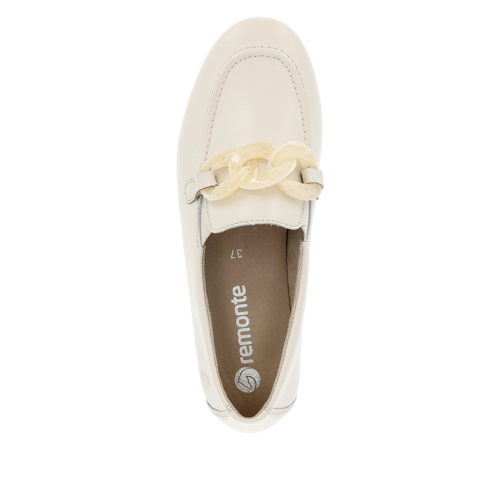 REMONTE Damen Loafer creme weiß D0K00-80
