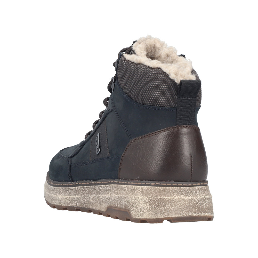 RIEKER Herren Stiefelette blau B5546-14 Leder und TEX RIEKER Herren Stiefelette blau B5546-14 Leder und TEX