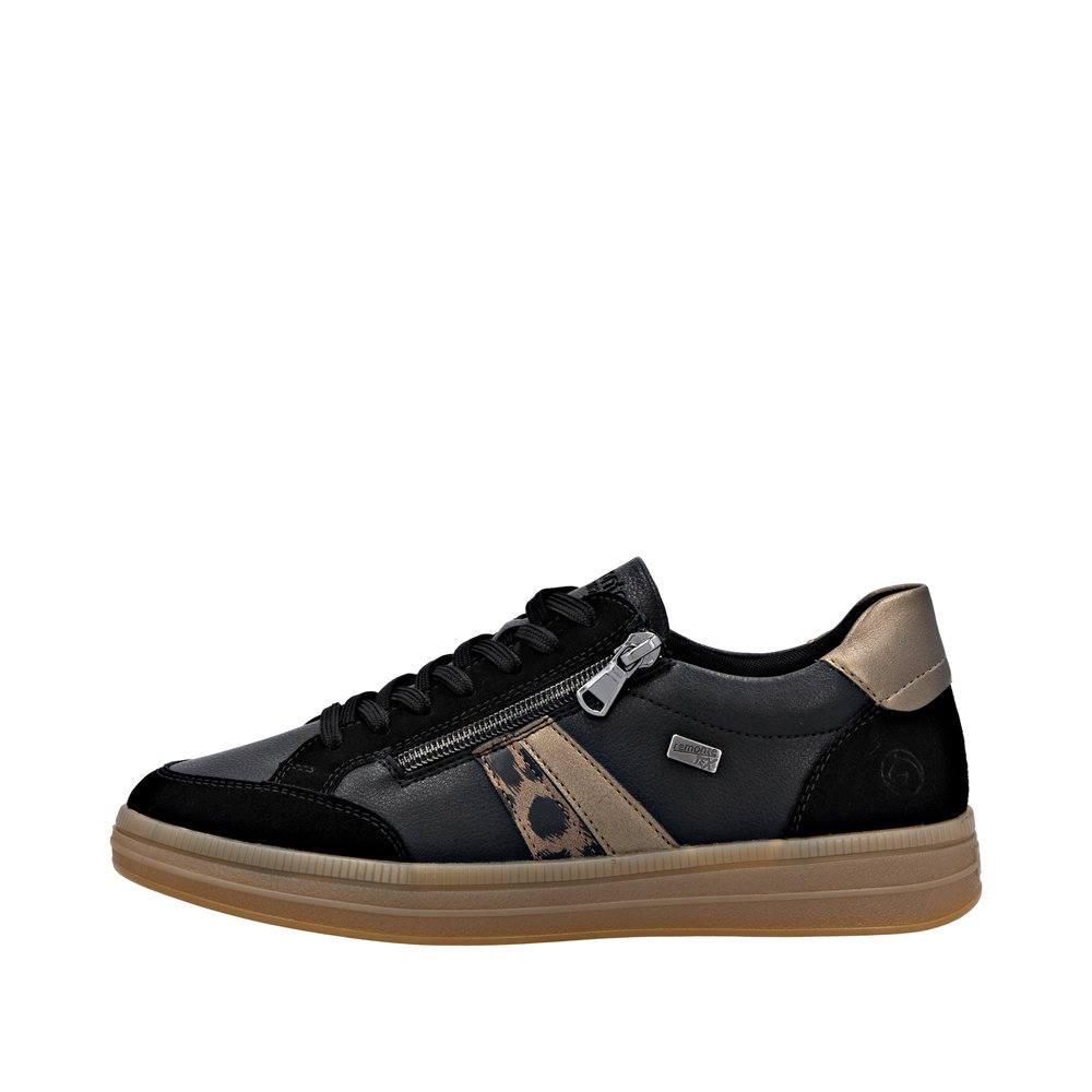 REMONTE Damen Sneaker schwarz gold Leo D2C04-03