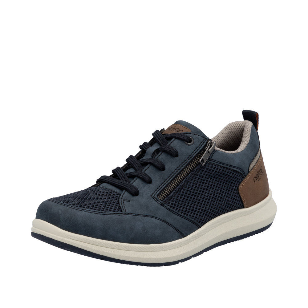 RIEKER Herren Sneaker blau 16901-14 Freizeitschuh