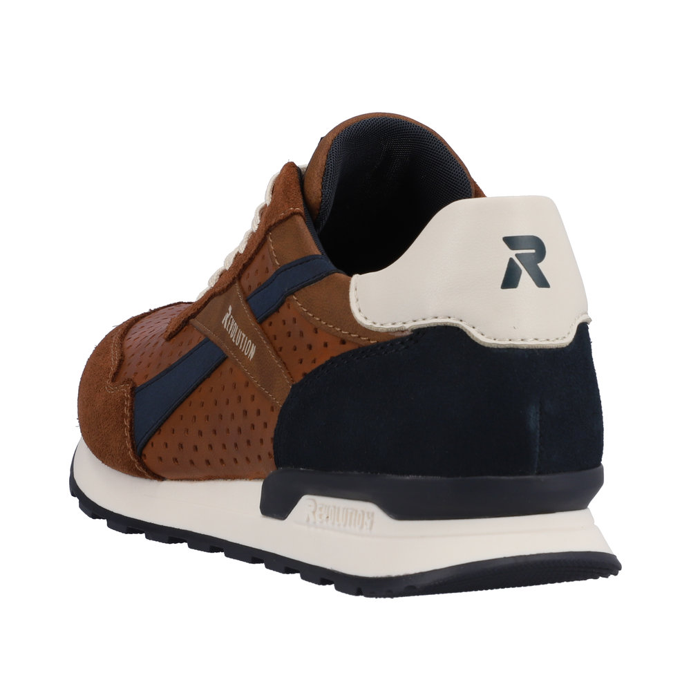 RIEKER Herren Sneaker braun kombi U0302-24