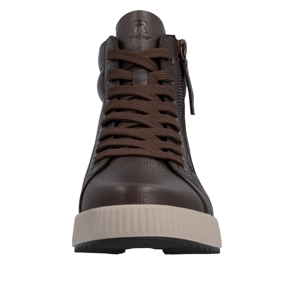 RIEKER Damen Stiefelette braun W0164-25 echt Leder