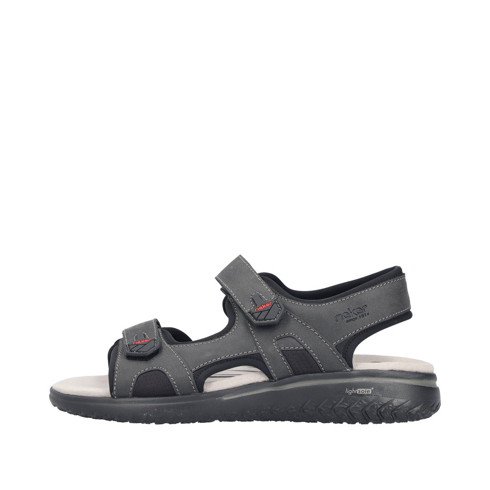 RIEKER Herren Sandale Trekking schwarz 26455-00
