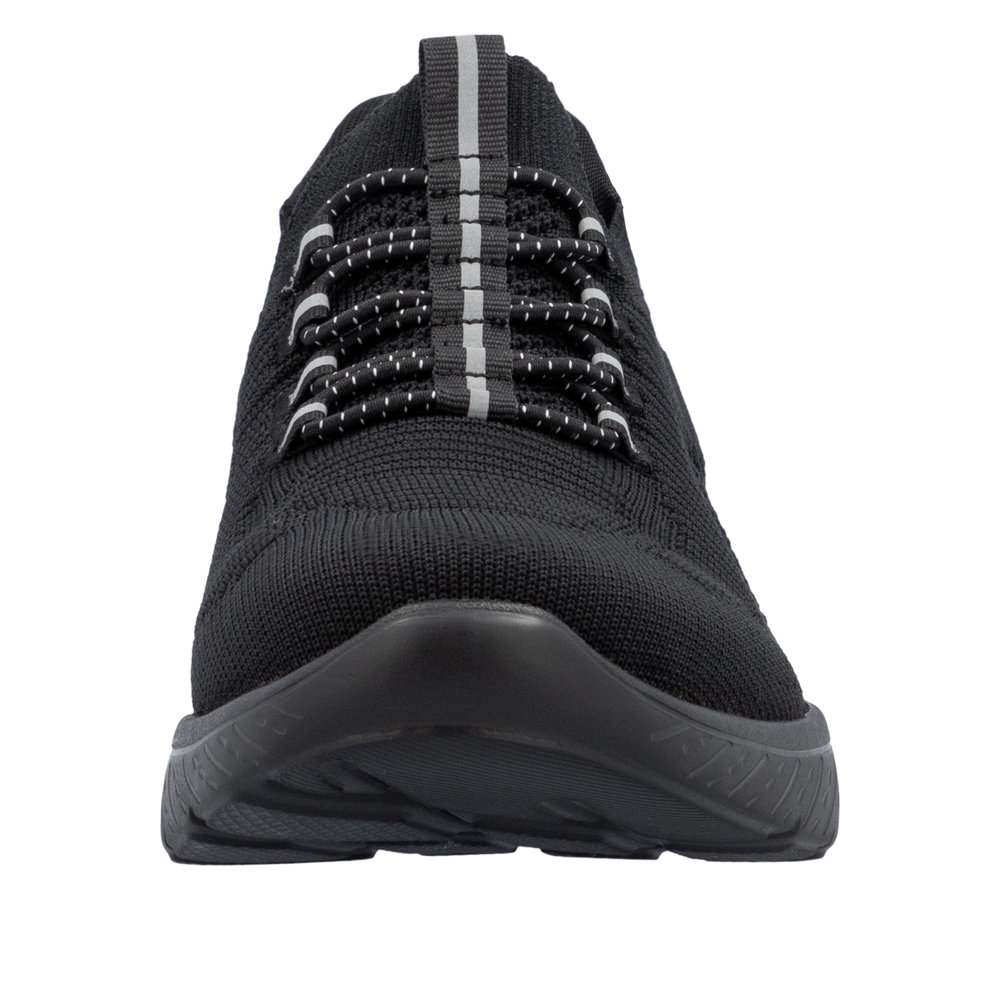 RIEKER Damen Sneaker Slipper schwarz M5066-00 Ready2Go