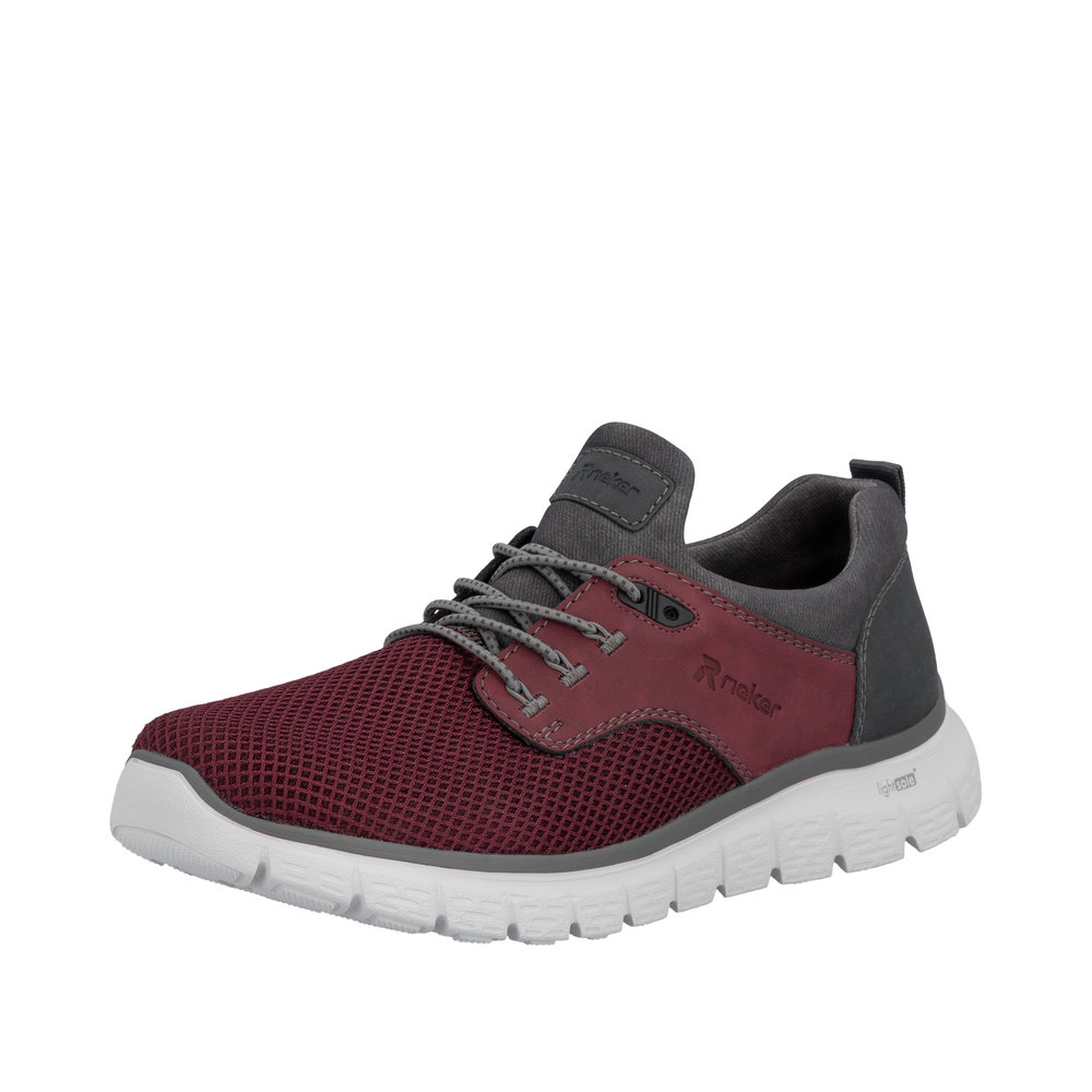 RIEKER Herren Sneaker Slipper rot B6652-35 bequem & leicht