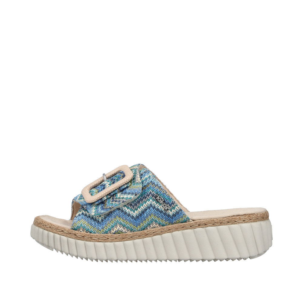 RIEKER Damen Pantolette blau 69253-90 Weite H RIEKER Damen Pantolette blau 69253-90 Weite H