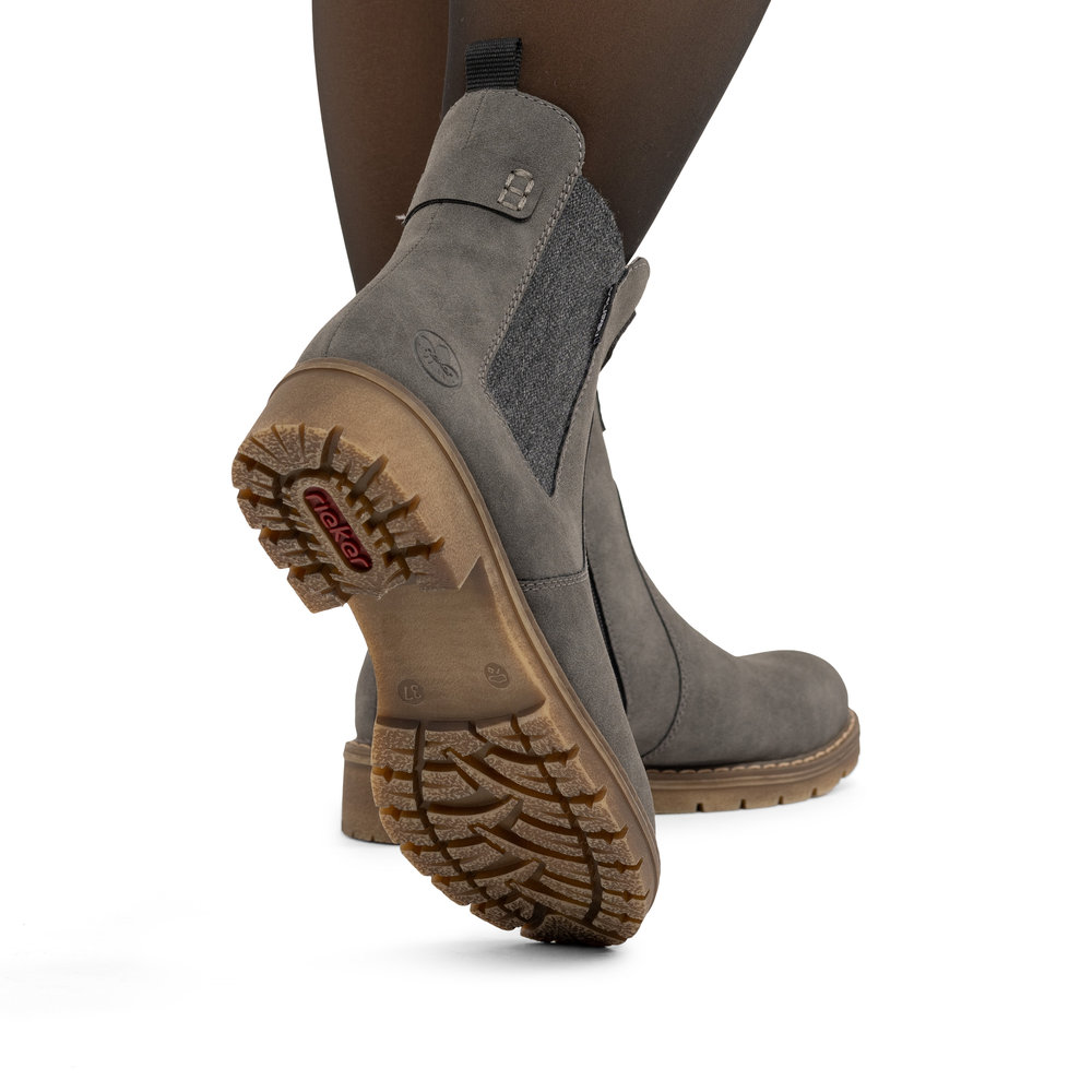 RIEKER Damen Stiefelette Chelsea Boots grau Y9160-45 mit TEX RIEKER Damen Stiefelette Chelsea Boots grau Y9160-45 mit TEX