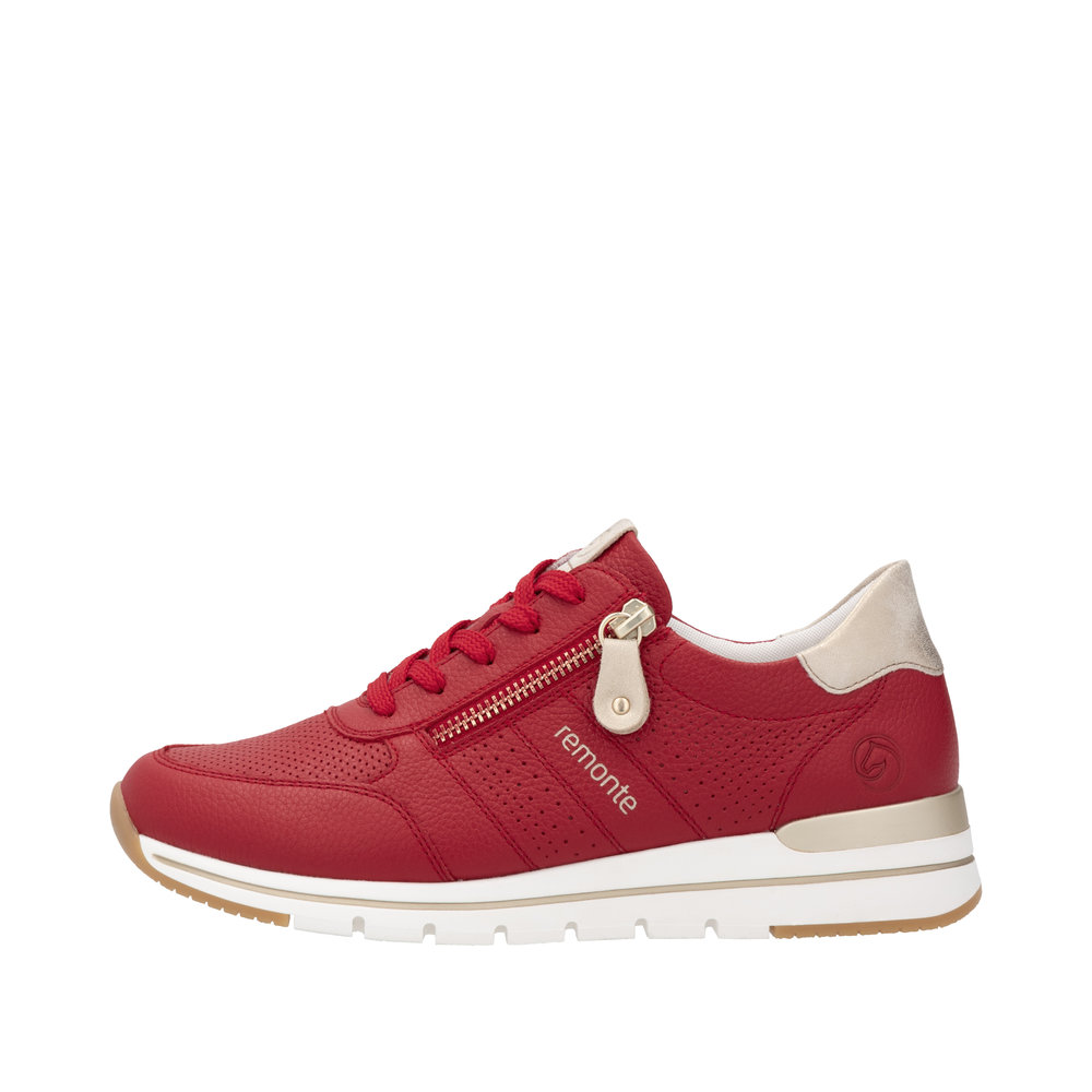 REMONTE Damen Sneaker rot R6705-33 Glattleder REMONTE Damen Sneaker rot R6705-33 Glattleder