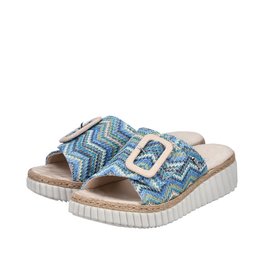 RIEKER Damen Pantolette blau 69253-90 Weite H