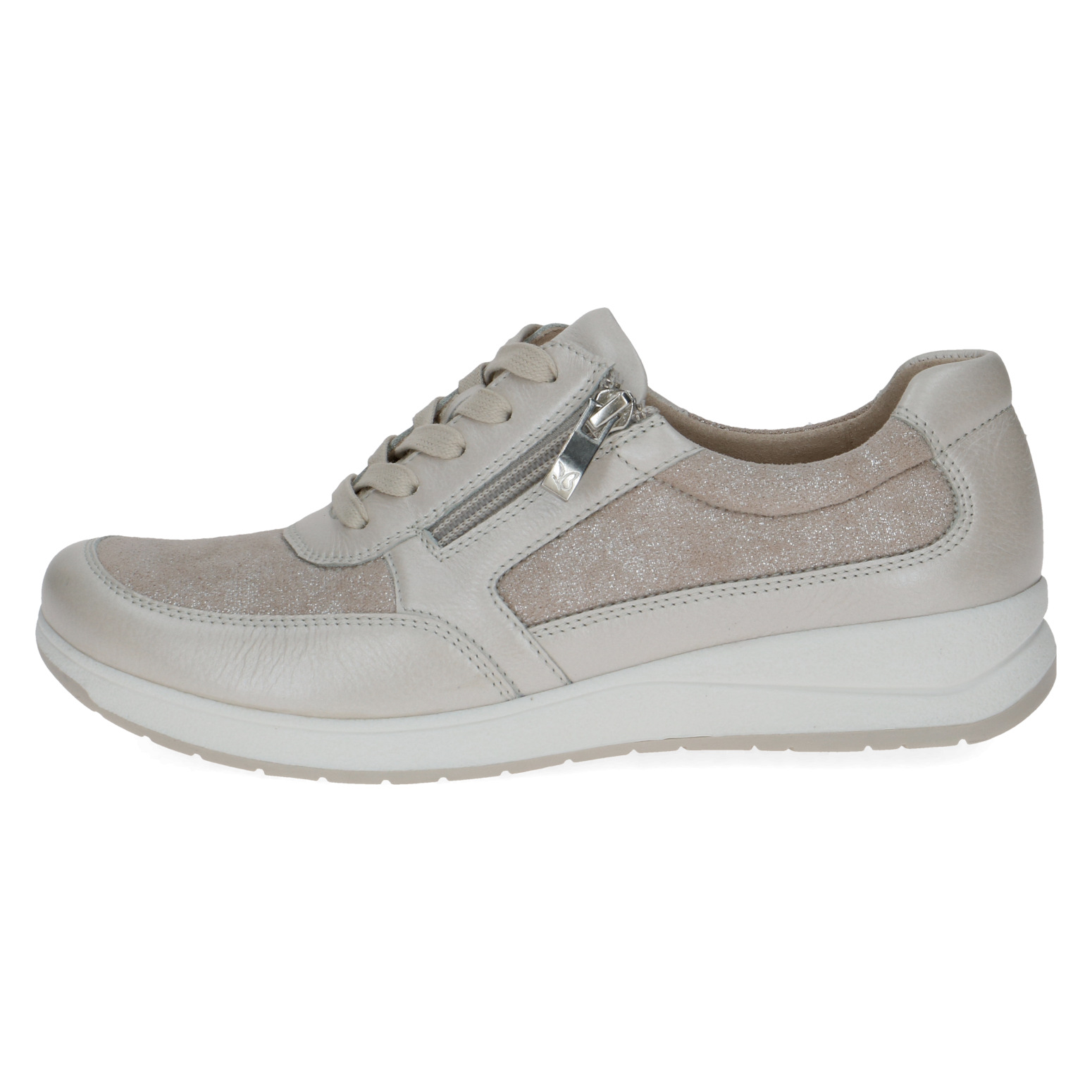 CAPRICE Damen Sneaker beige 9-23723-44 Leder & Stretch