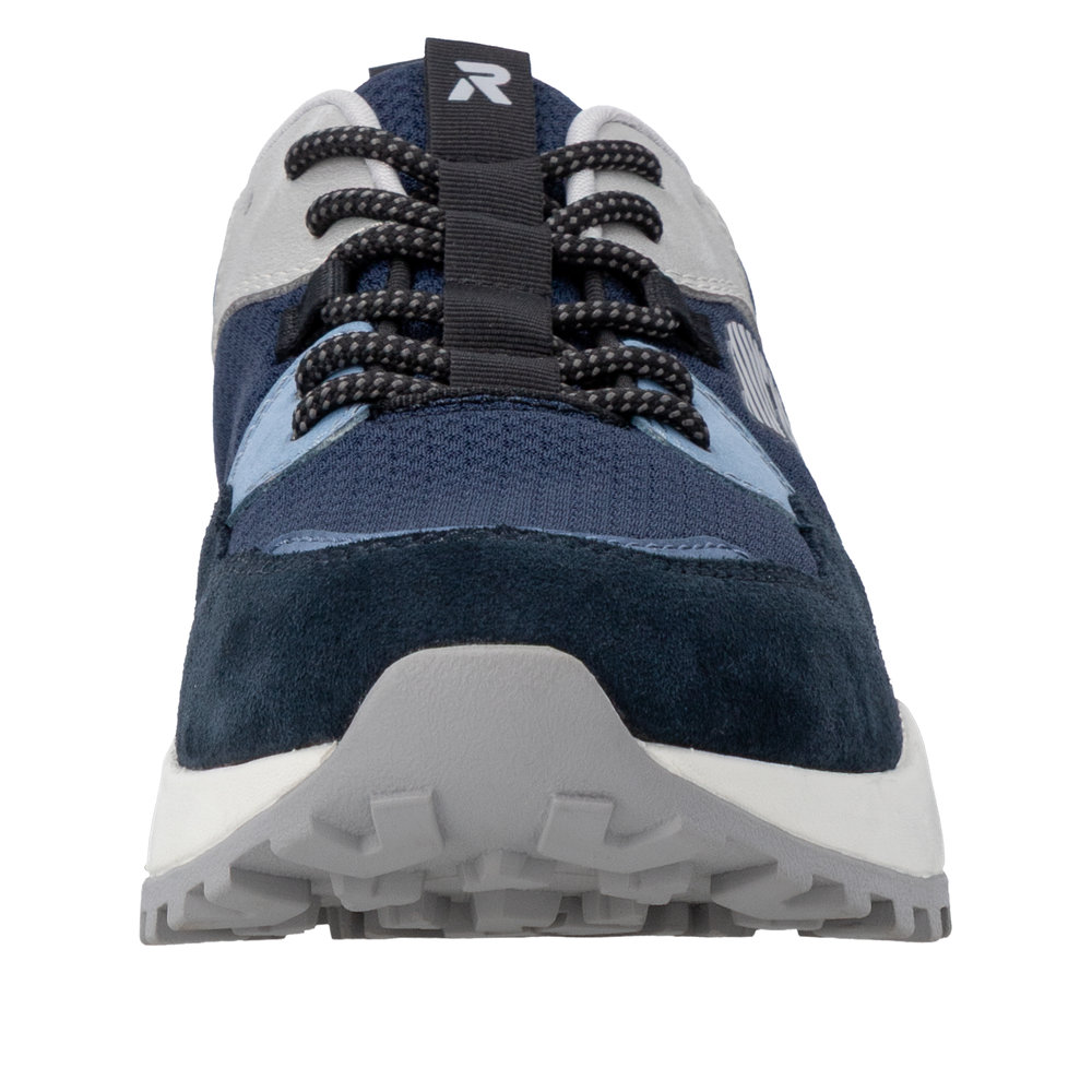 RIEKER Herren Sport Sneaker blau U1305-14 kräftige Sohle