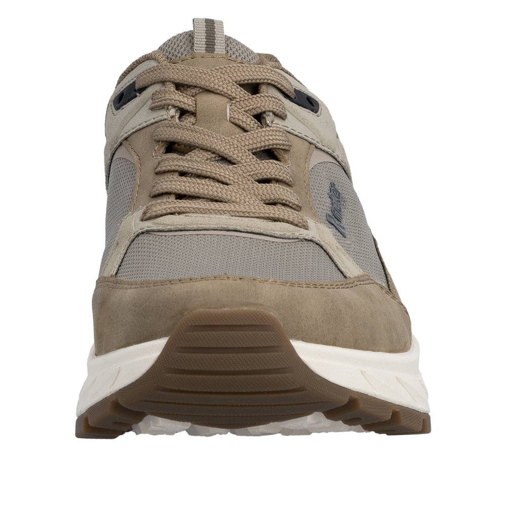 RIEKER Herren Sport Sneaker beige braun 06101-64 Gel-Einlage