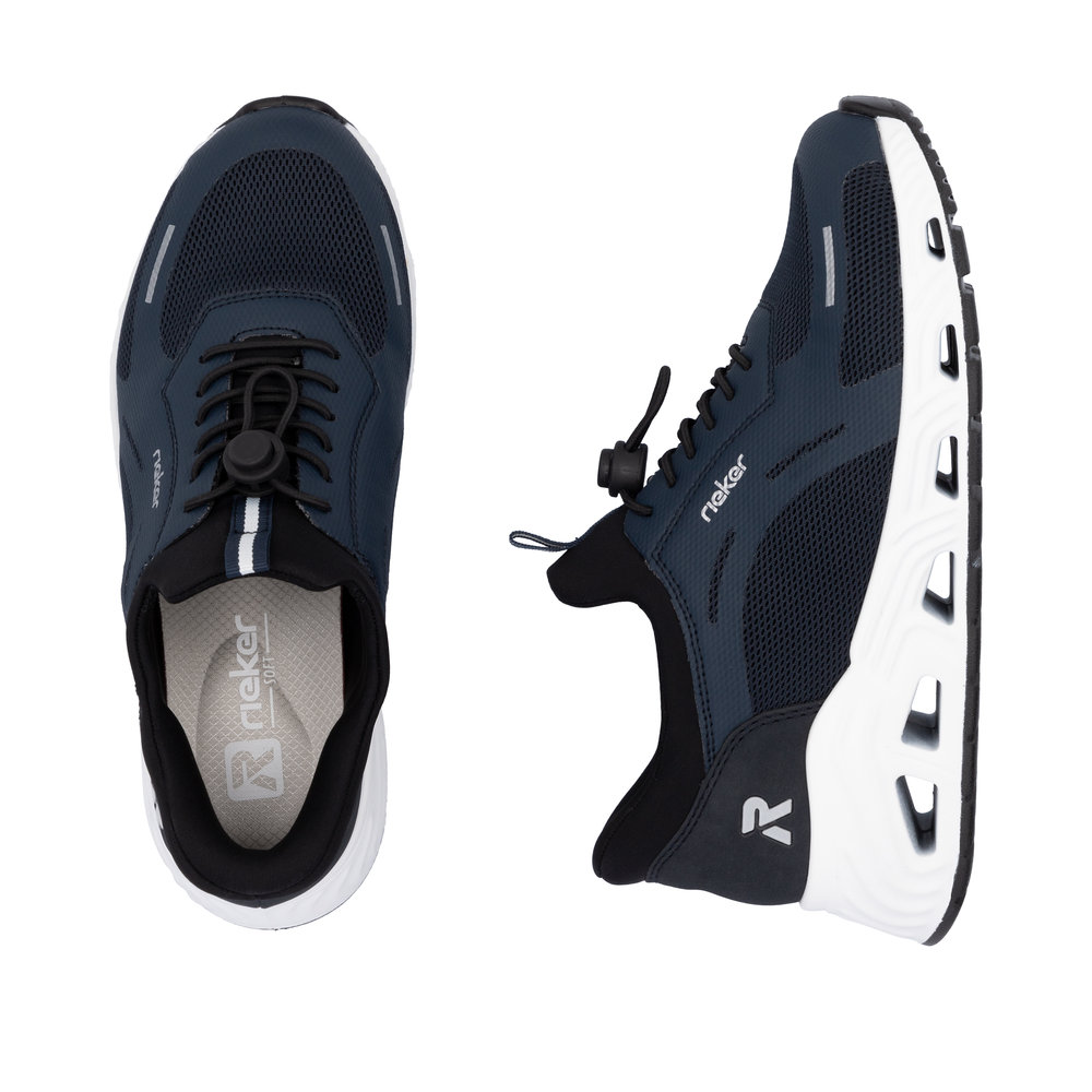 RIEKER Damen Sneaker Slipper dunkelblau N5257-14 Ready-to-Go
