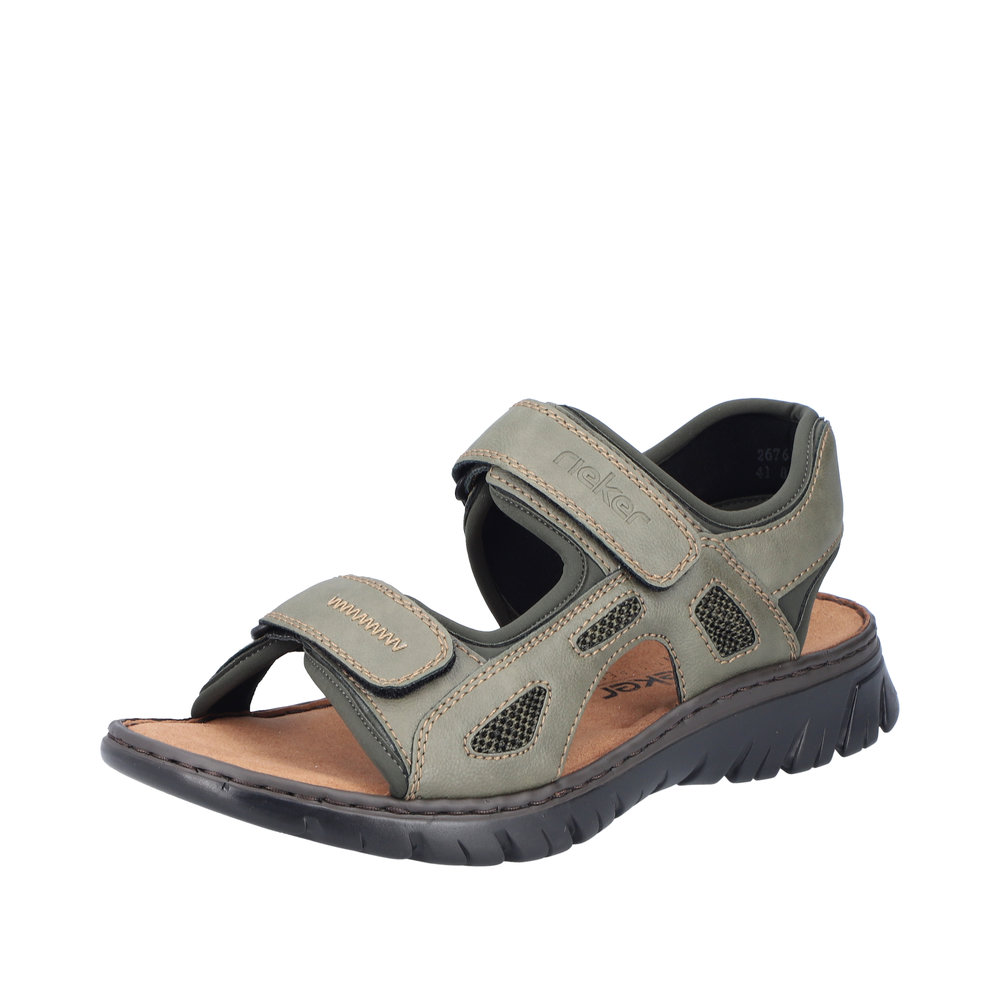 RIEKER Herren Sandalette Trekking grün 26761-54