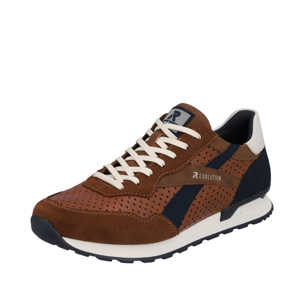 RIEKER Herren Sneaker braun kombi U0302-24