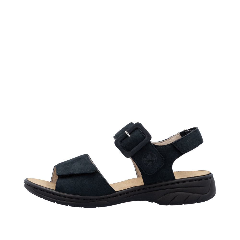 RIEKER Damen Sandale blau 64588-14 lose Einlage
