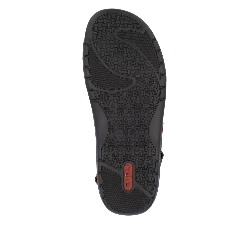 RIEKER Herren Pantolette braun 25559-25 echt Leder