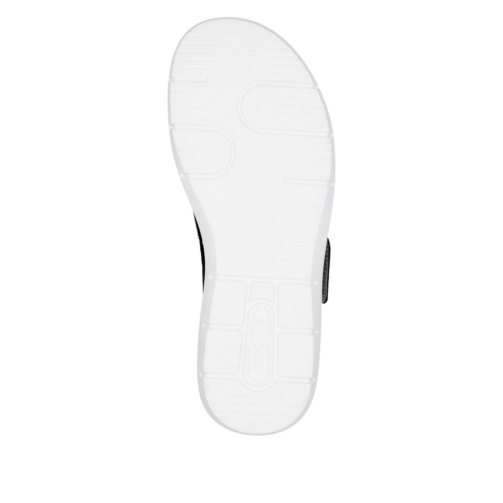 REMONTE Damen Pantolette dunkelblau D2K51-00 echt Leder