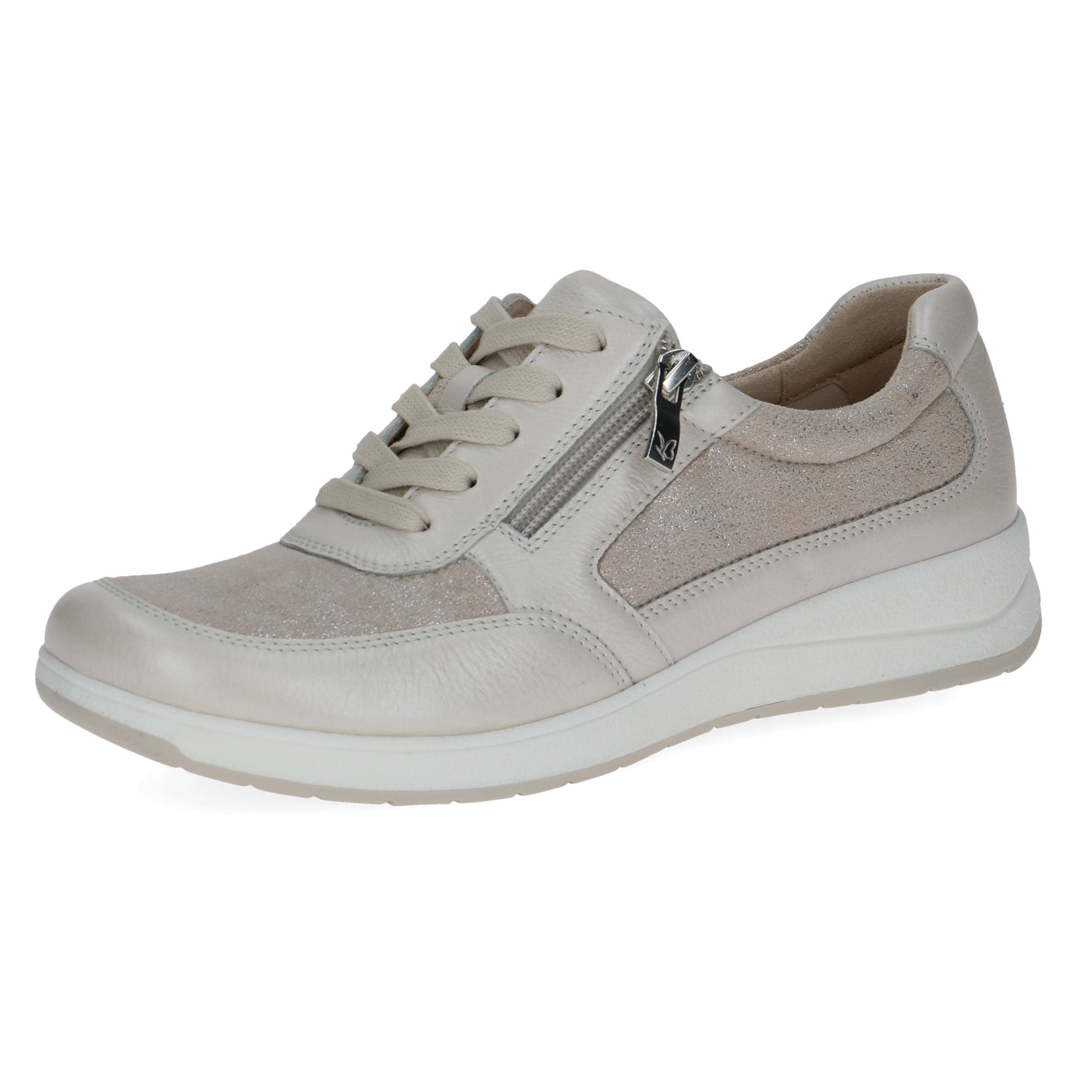 CAPRICE Damen Sneaker beige 9-23723-44 Leder & Stretch