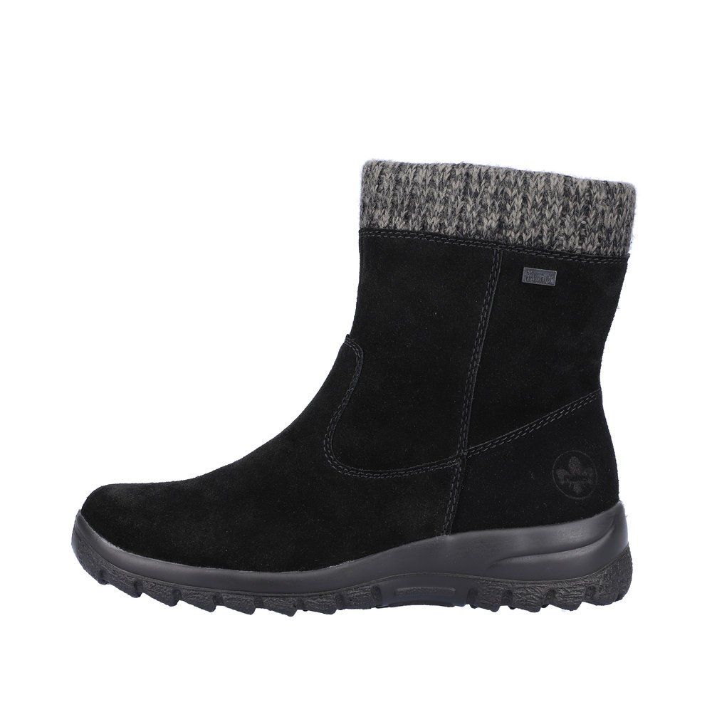 RIEKER Damen Stiefelette schwarz L7165-00 echt Leder RIEKER Damen Stiefelette schwarz L7165-00 echt Leder