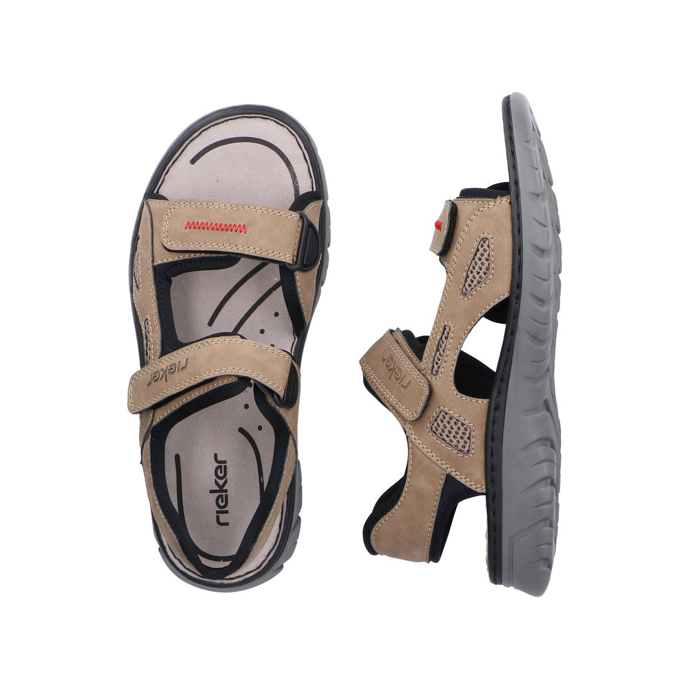 RIEKER Herren Sandalette Trekking beige 26761-65