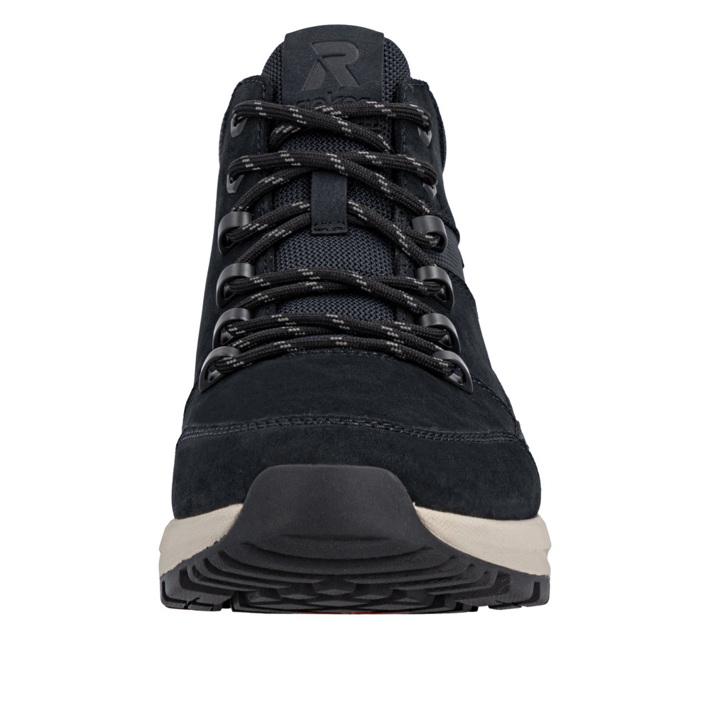 RIEKER Herren Stiefelette blau U1671-14 echt Leder mit TEX