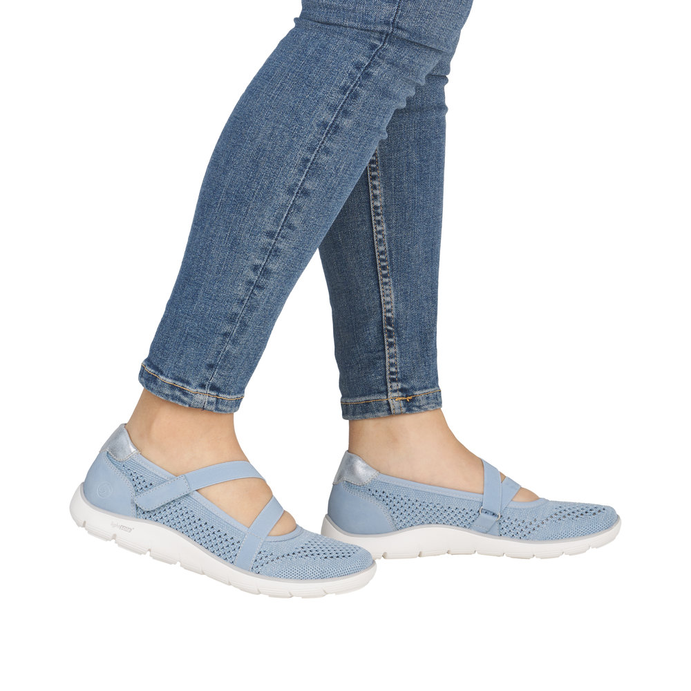 REMONTE Damen Ballerina hellblau D3G05-12 luftig