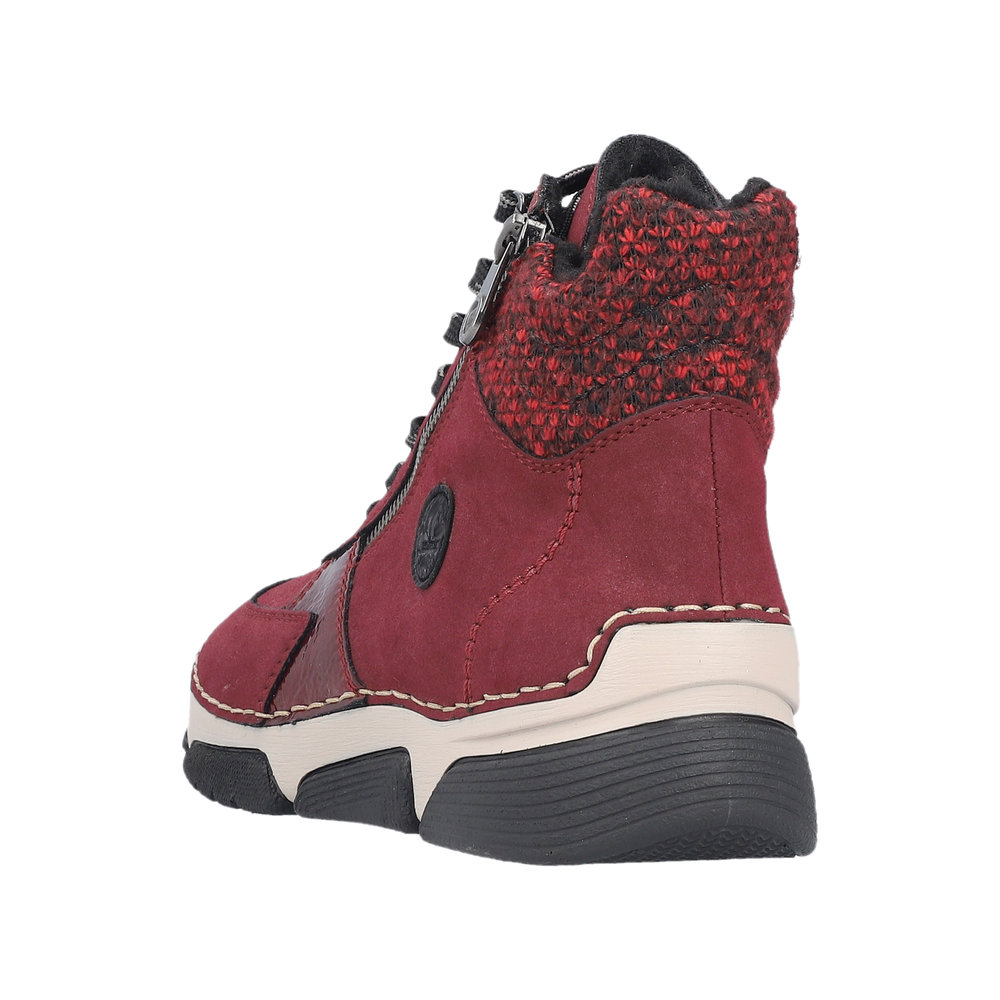 RIEKER Damen Stiefelette rot 45960-35 sportlich