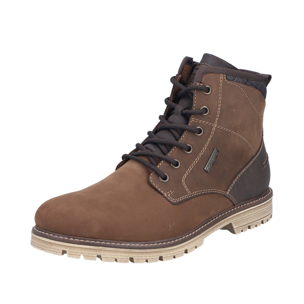 RIEKER Herren Stiefelette braun F3614-25 warm und mit TEX