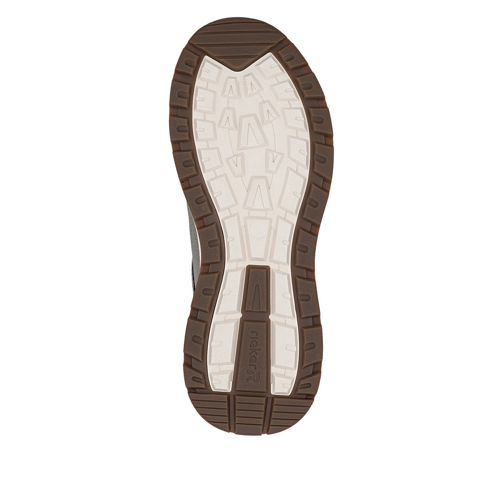 RIEKER Herren Sport Sneaker beige braun 06101-64 Gel-Einlage