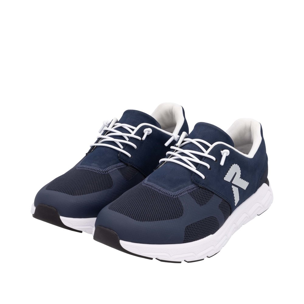 RIEKER Herren Sneaker Slipper blau 09100-14 extra weit!