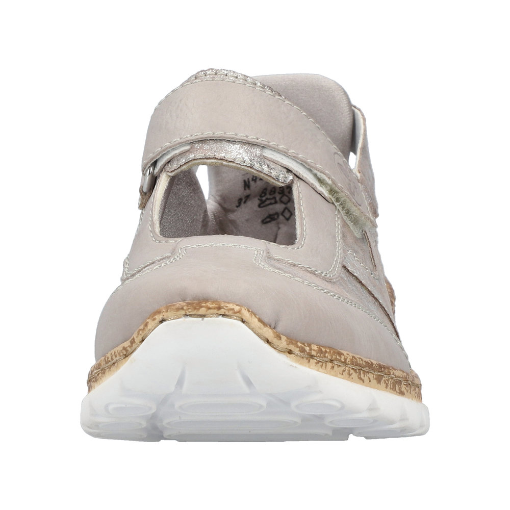RIEKER Damen Sneaker Ballerina beige N4258-90